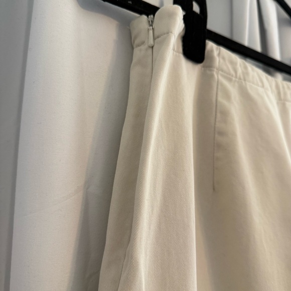 Eddie Bauer Cotton Midi Skirt Side Slit Women’s Size 6 Khaki - Picture 8 of 9